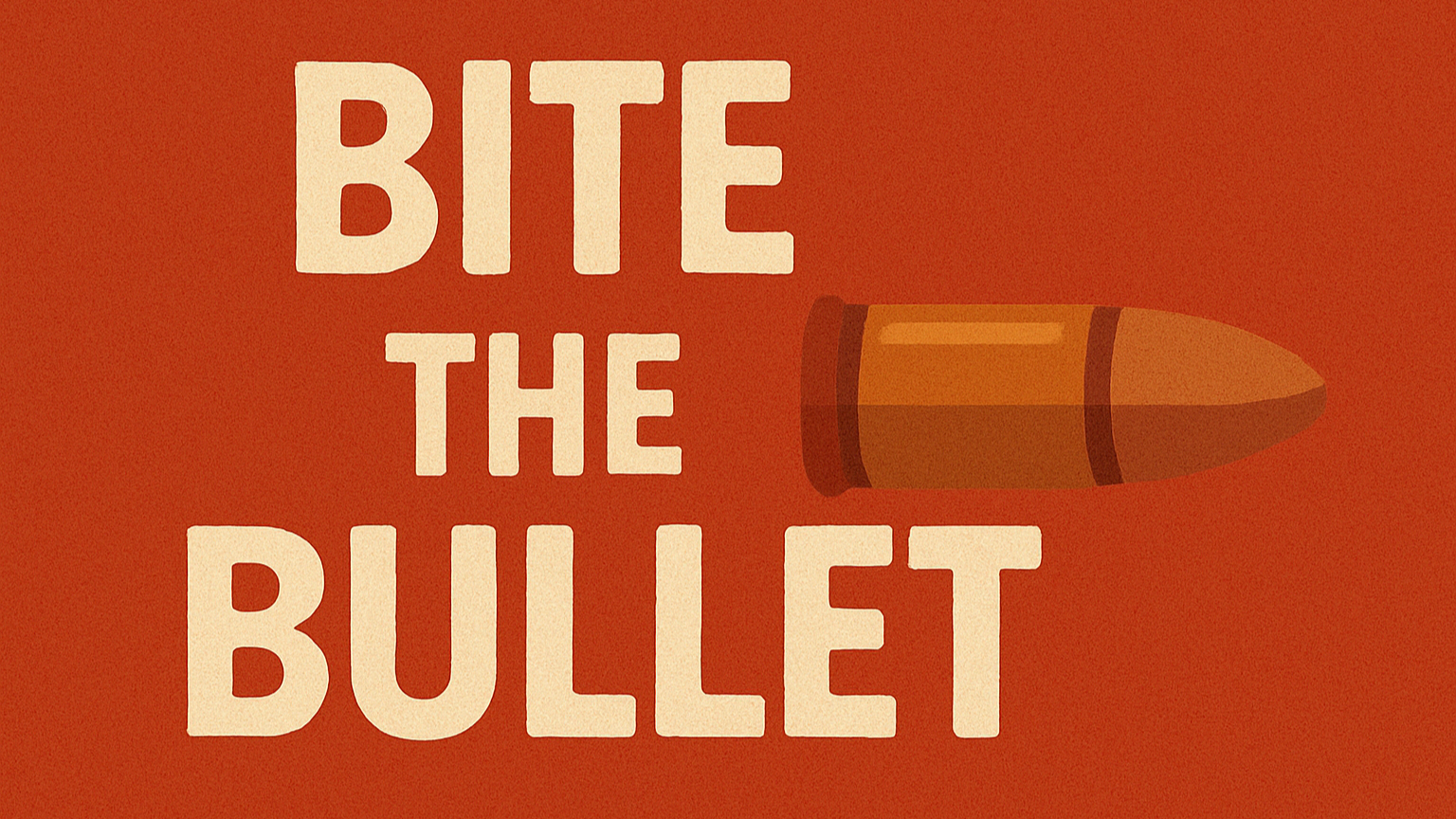「Bite the bullet」の意味とは?つらい決断を英語で伝える方法